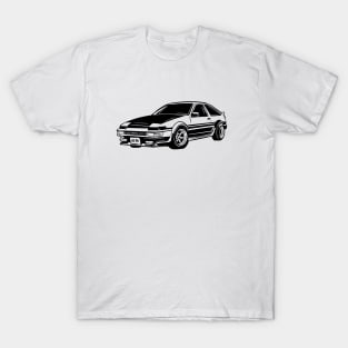 AE86 Trueno Line Art retro JDM car 90s T-Shirt